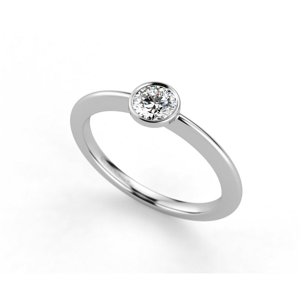 Prsteň platina s diamantom Stella