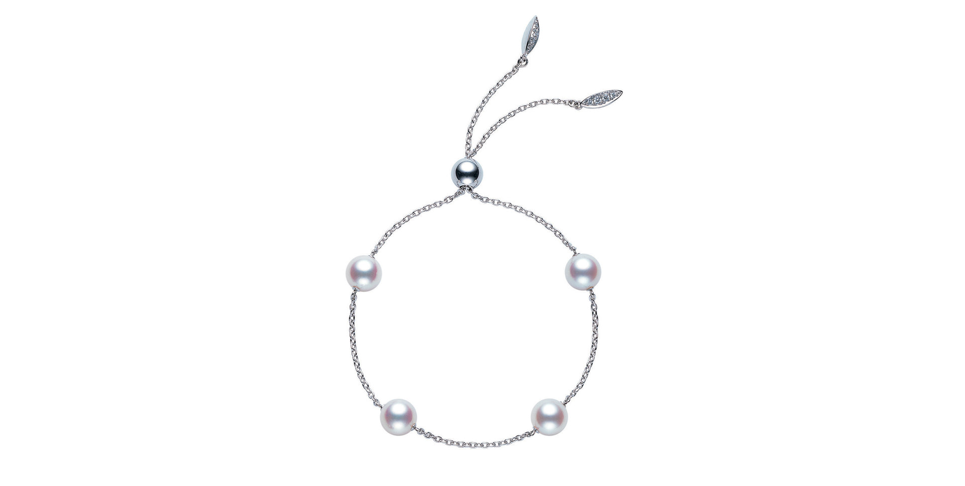 Náramek s diamanty a perlami Pearls In Motion Collection