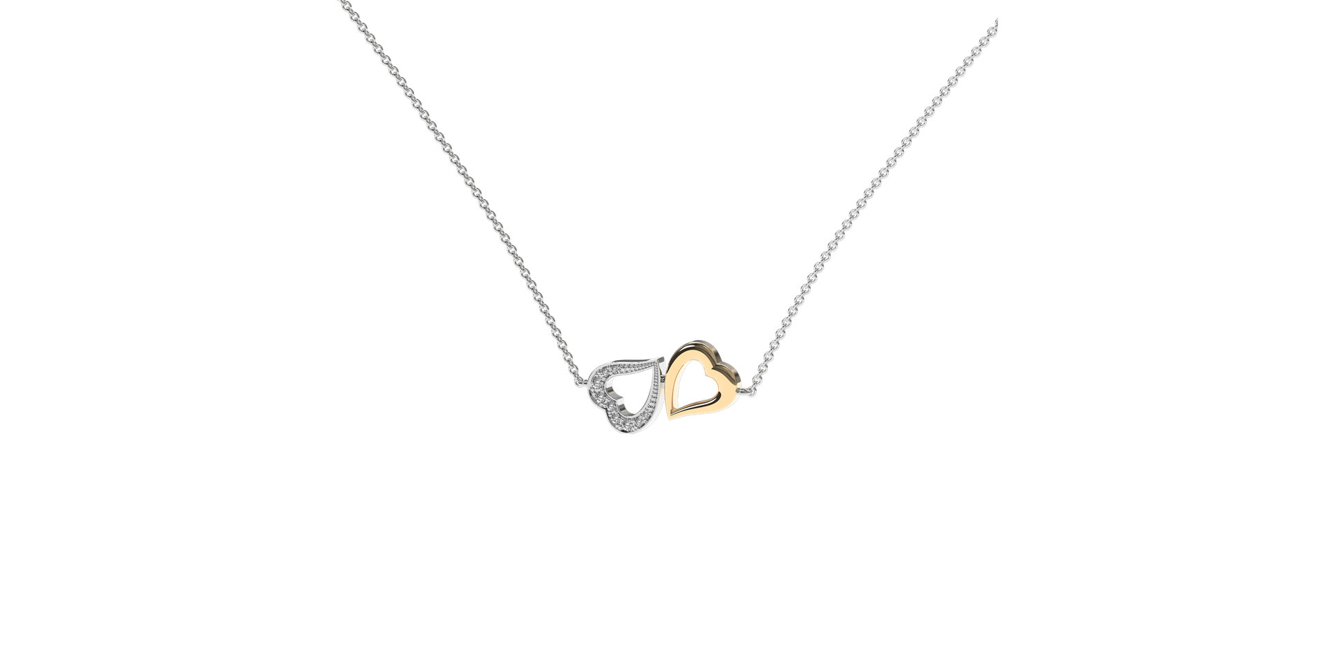 Náhrdelník s diamantmi Lovely Heart