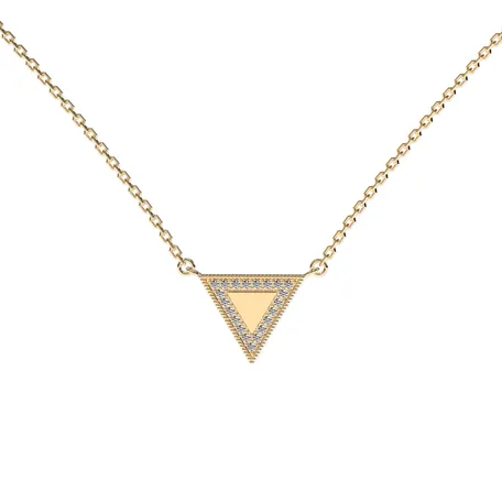 Náhrdelník s diamantmi Charming Triangle