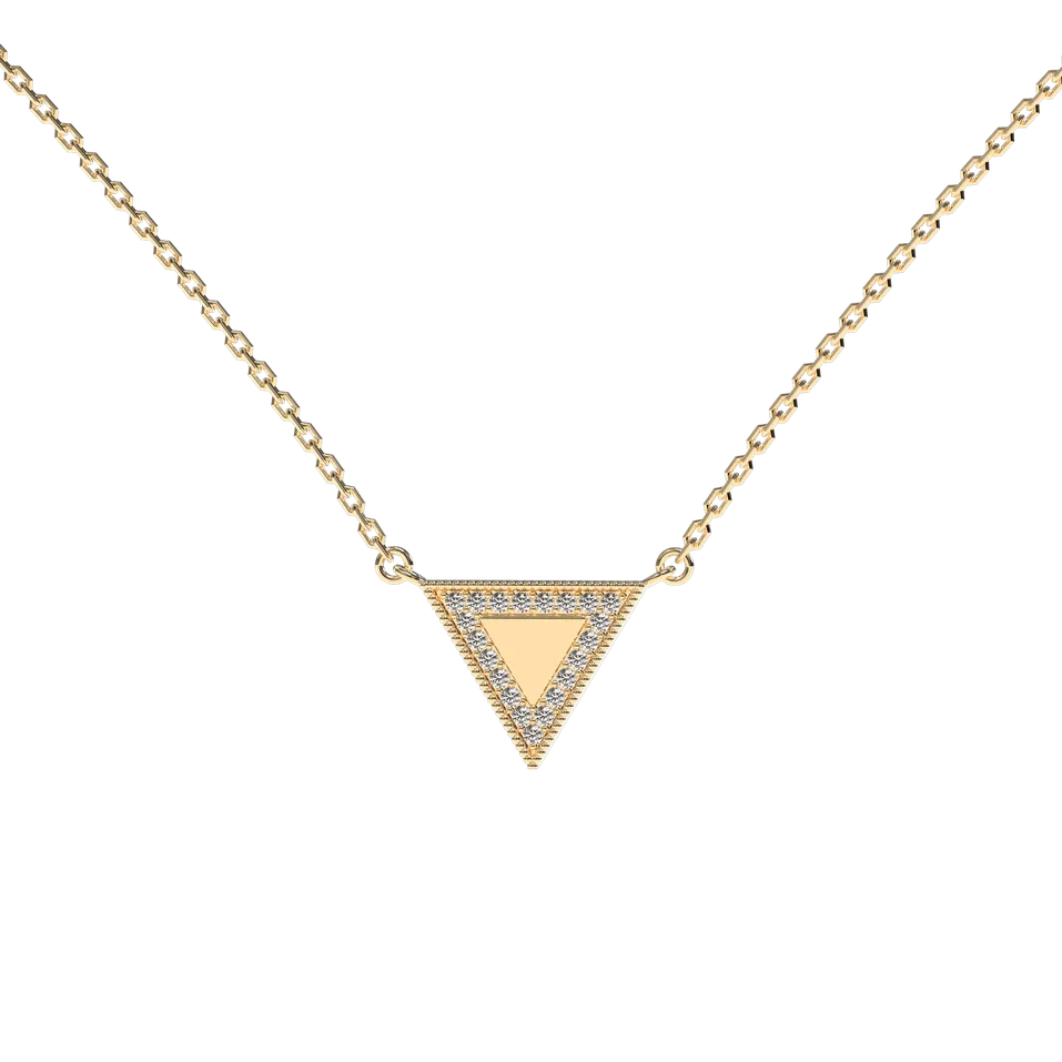 Náhrdelník s diamantmi Charming Triangle