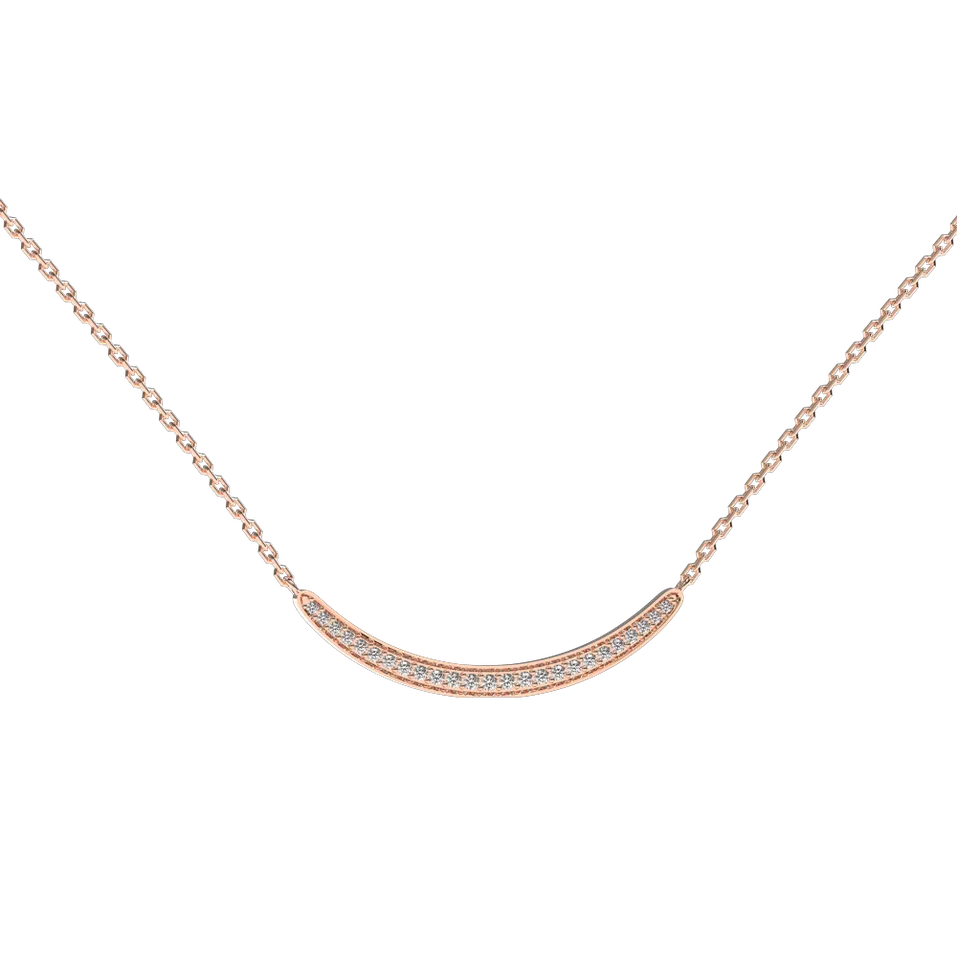 Náhrdelník s diamantmi Sparkling Line