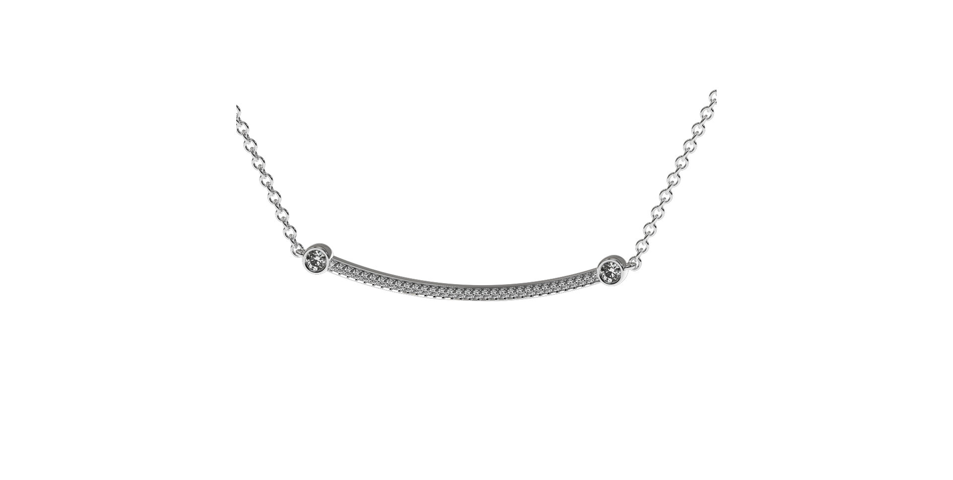 Náhrdelník s diamantmi Diamond Line