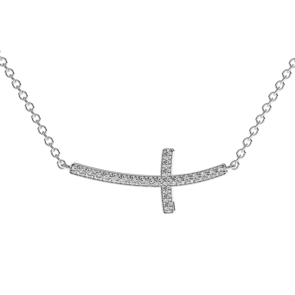 Náhrdelník s diamantmi Cross