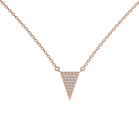 Náhrdelník s diamantmi Shiny Triangle