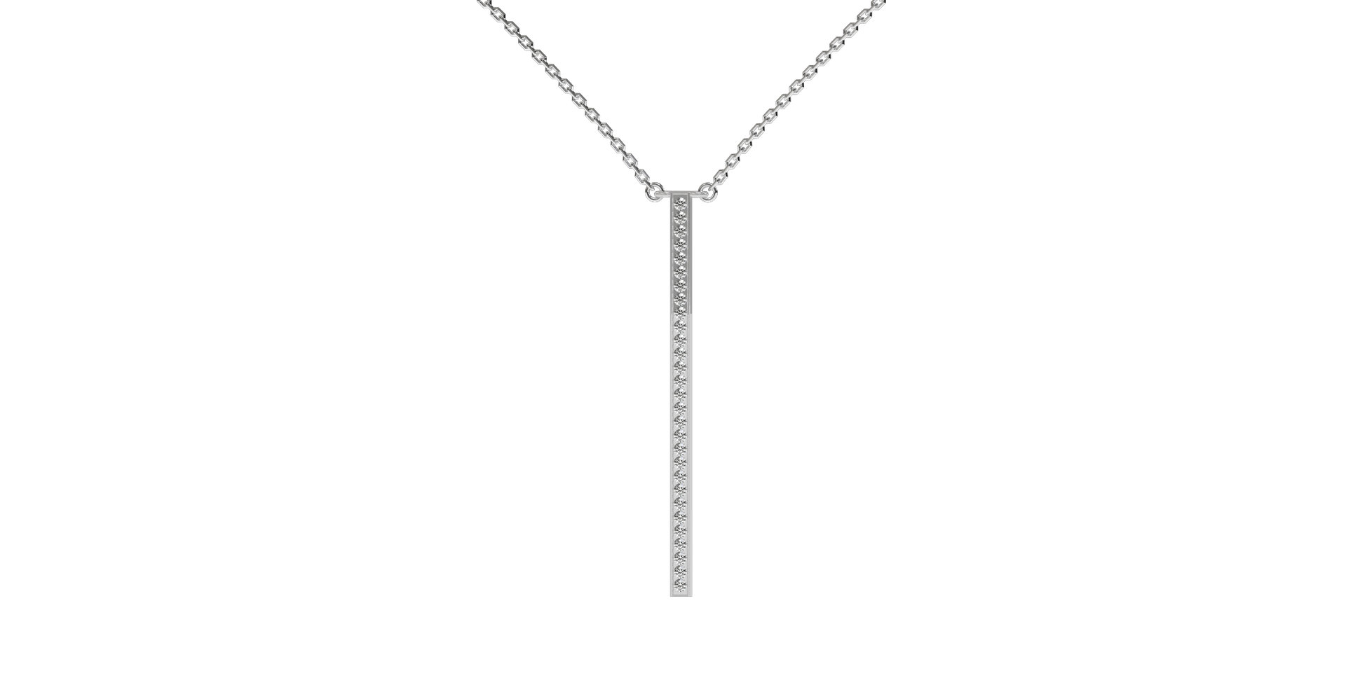 Náhrdelník s diamantmi Essential Dash