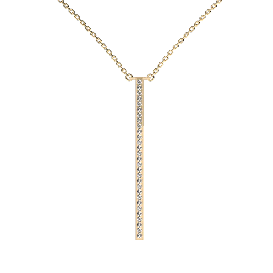 Náhrdelník s diamantmi Essential Dash