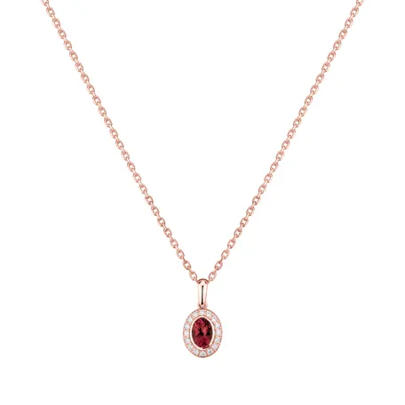 Prívesok s rubínom a diamantmi Lovely Amulet