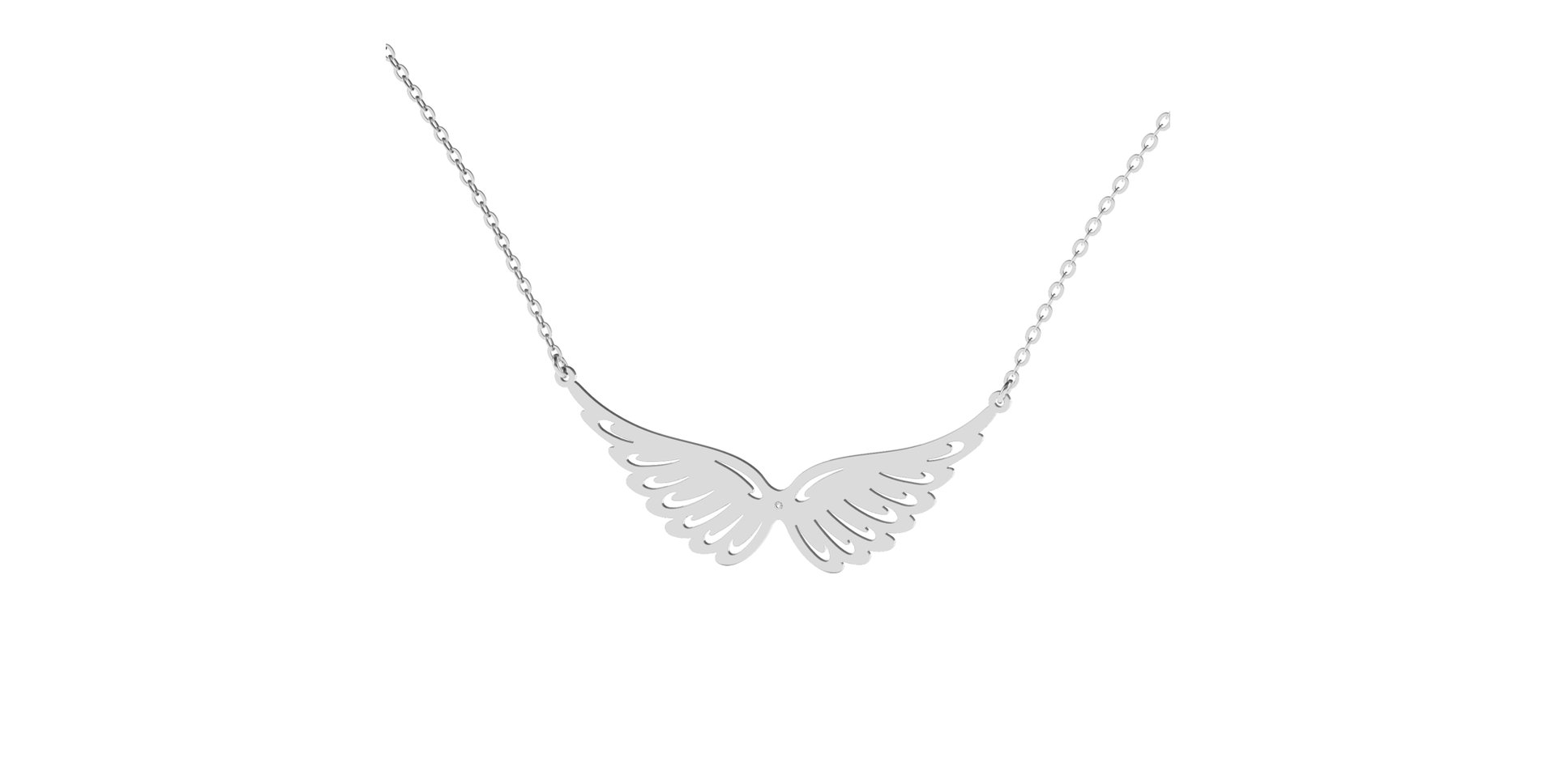 Náhrdelník s diamantom Wings