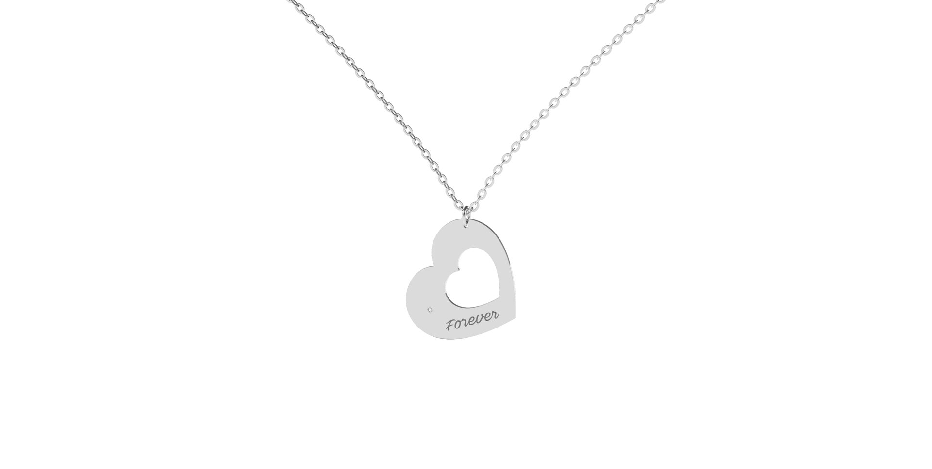 Náhrdelník s diamantom Forever