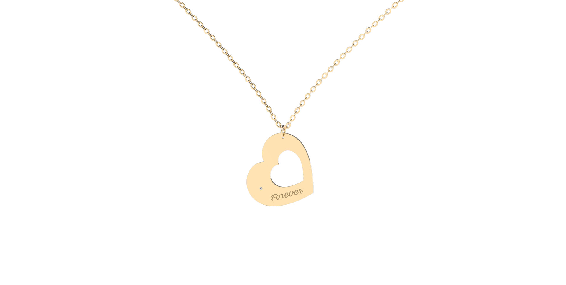 Náhrdelník s diamantom Forever