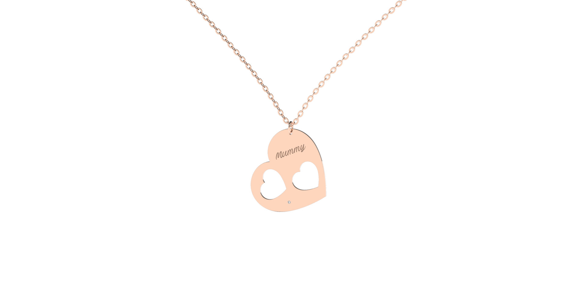 Náhrdelník s diamantom Mummy