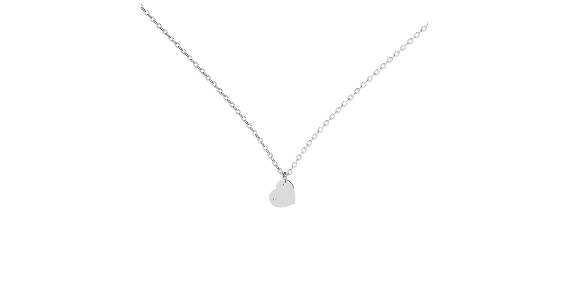 Náhrdelník s diamantom Precious Heart