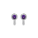 Náušnice s ametystom a diamantmi Starshine Essence2