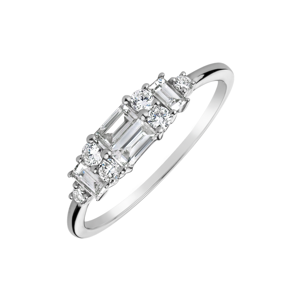 Prsteň s diamantmi Nobilis