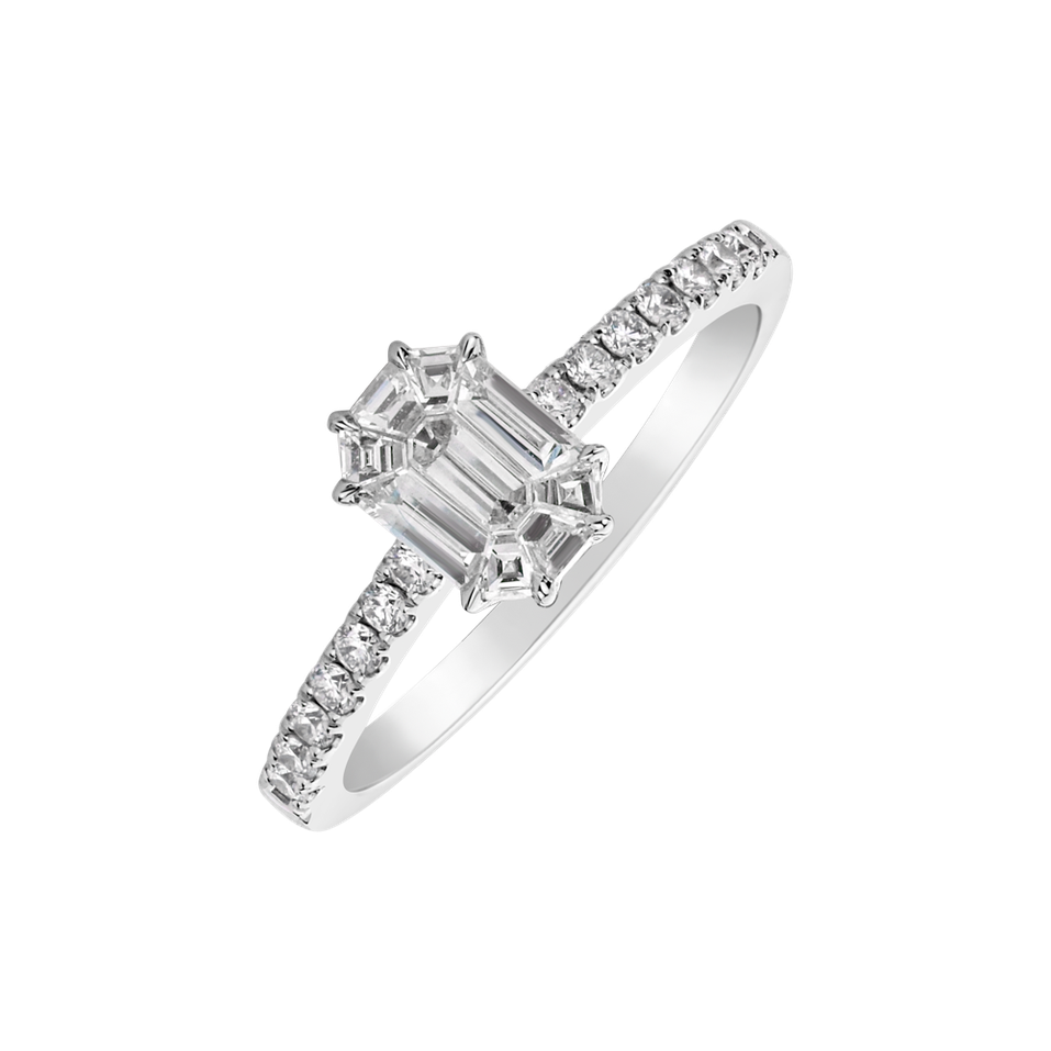 Prstenň s diamantmi Invicta