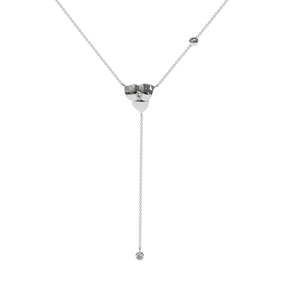 Náhrdelník s diamantmi Petal