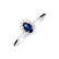 Prsteň so zafírom a diamantmi Princess Sparkle2