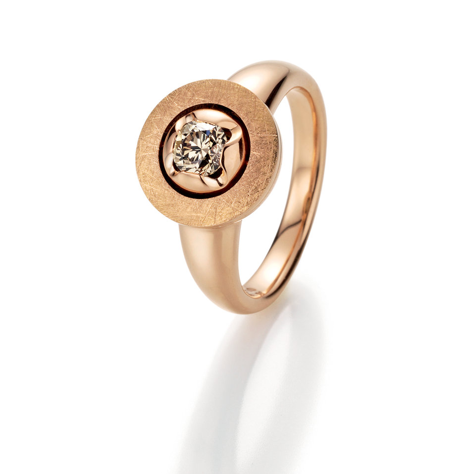 Prsten s diamantem a perlou (E)Motion