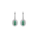 Náušnice s diamantmi a smaragdom Imperial Allegory2