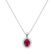 Náhrdellník s rubínom a diamantmi Princess Sparkle2