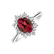 Prsteň s rubínom a diamantmi Trixie Princess2