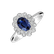 Prsteň s zafírom a diamantmi Fairy Goddess2