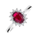 Prsteň s diamantmi a rubínom Princess2