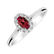 Prsteň s diamantmi a rubínom Princess2