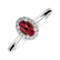 Prsteň s diamantmi a rubínom Princess2