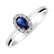 Prsteň s diamantmi a zafírom Princess2