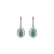 Náušnice s diamantmi a smaragdom Princess2