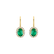 Náušnice s diamantmi a smaragdom Princess2