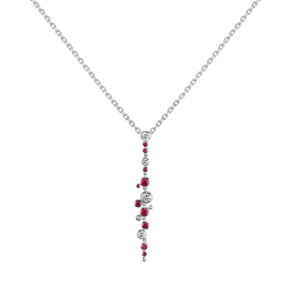 Přívěsok s diamantmi a rubínmi 244800474B.RBN.A