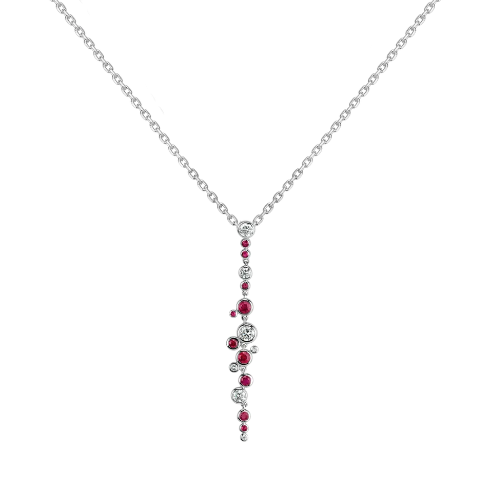 Přívěsok s diamantmi a rubínmi 244800474B.RBN.A