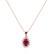 Přívěsok s rubínom a diamantmi Princess Sparkle2