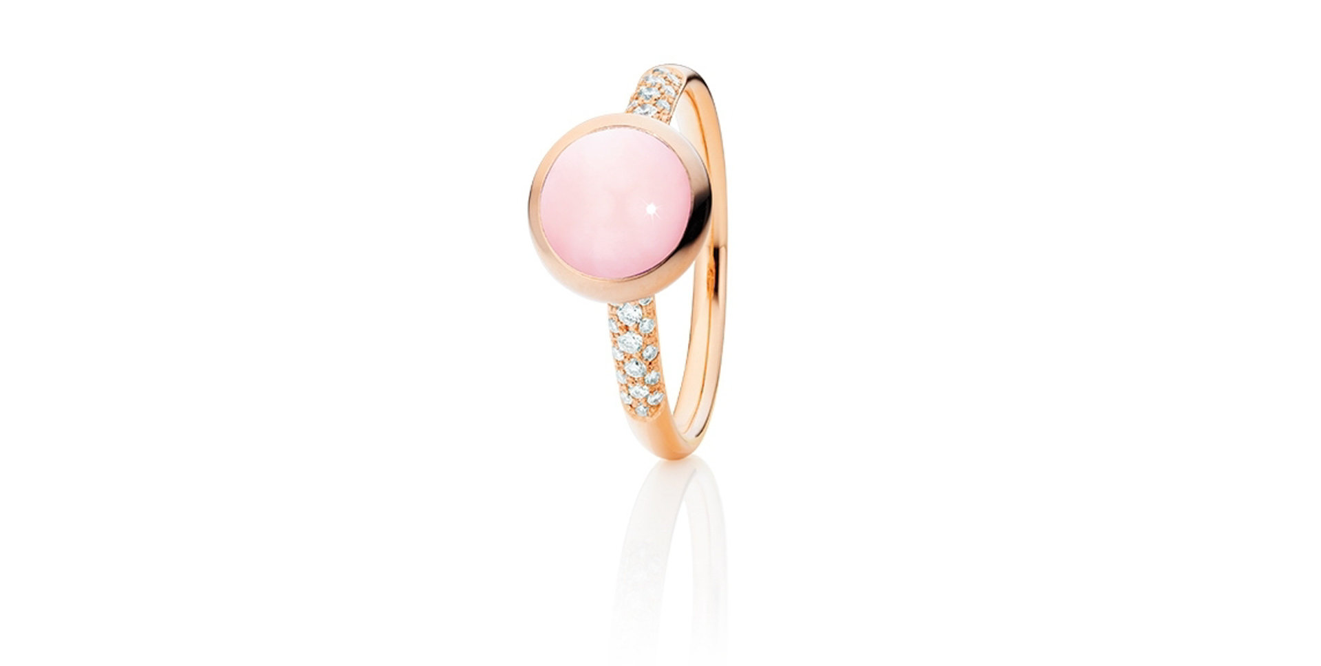 Prsteň s diamantmi a opálom Velluto