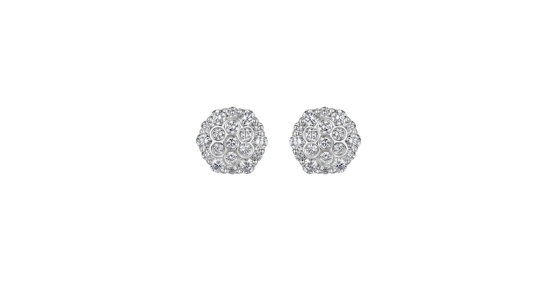 Náušnice s diamantmi Glamorous