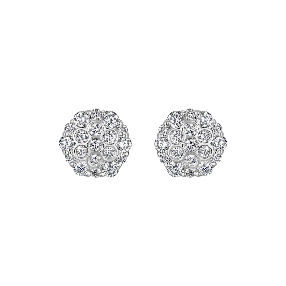 Náušnice s diamantmi Glamorous