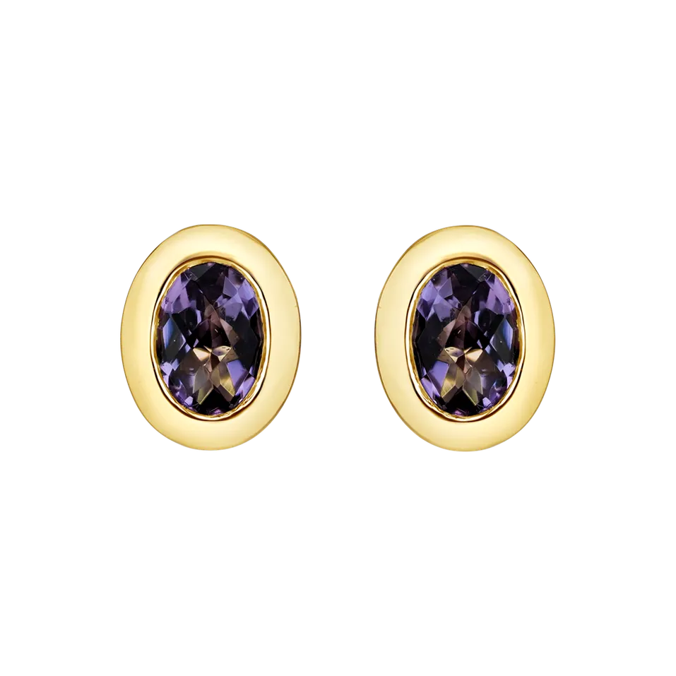 Náušnice s ametystom Sylvette