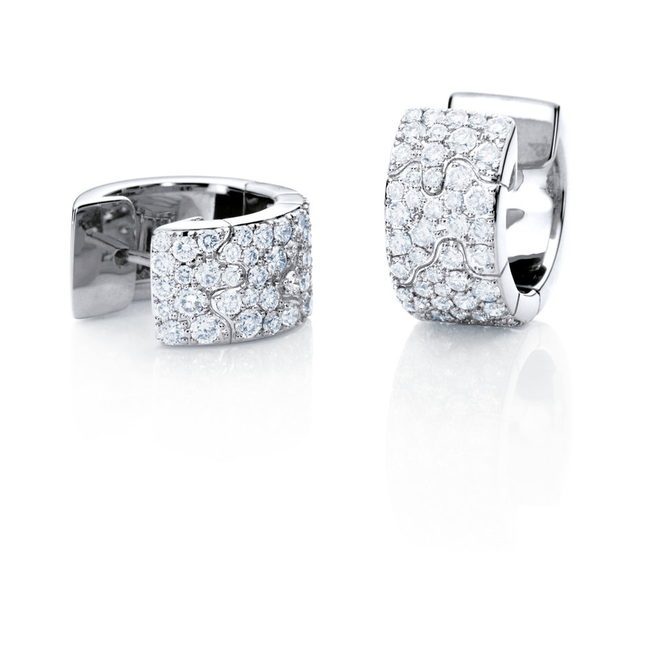 Náušnice s diamantmi Vulcano