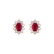 Náušnice s rubínom a diamantmi Princess Joy2