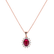 Přívěsok s rubínom a diamantmi Princess Sparkle2