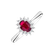 Prsteň s rubínom a diamantmi Princess Sparkle2