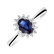 Prsteň s diamantmi a zafírom Princess2