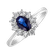 Prsteň s diamantmi a zafírom Princess2