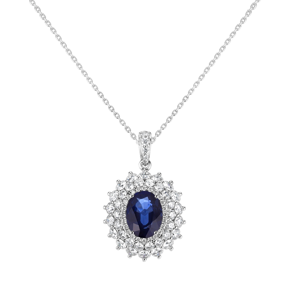 Přívěsok so zafírom a diamantmi Royal Fairy