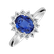 Prsteň so zafírom a diamantmi Princess2