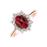 Prsteň s rubínom a diamantmi Trixie Princess2