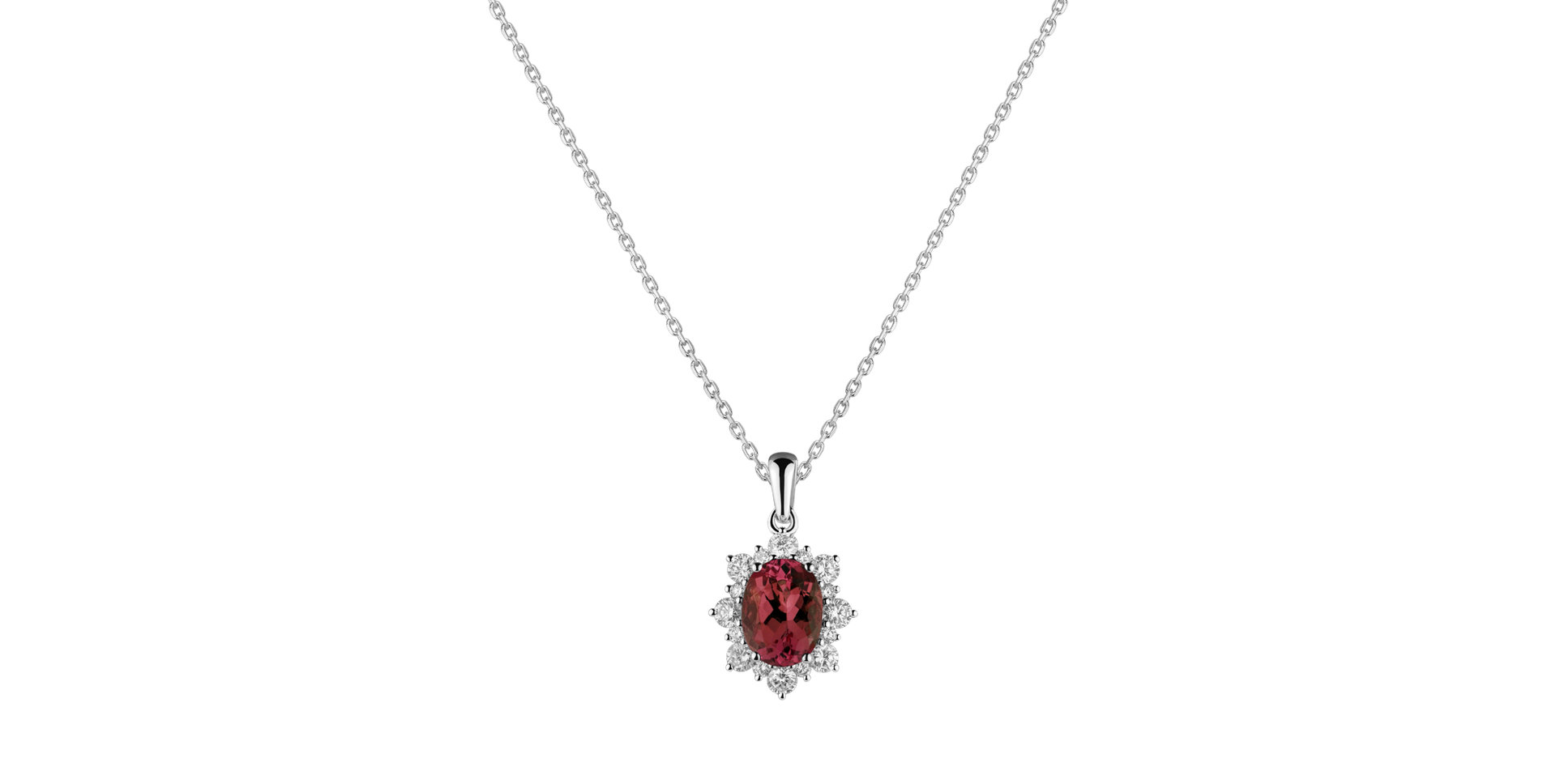 Přívěsok s rubínom a diamantmi Royal Aurora